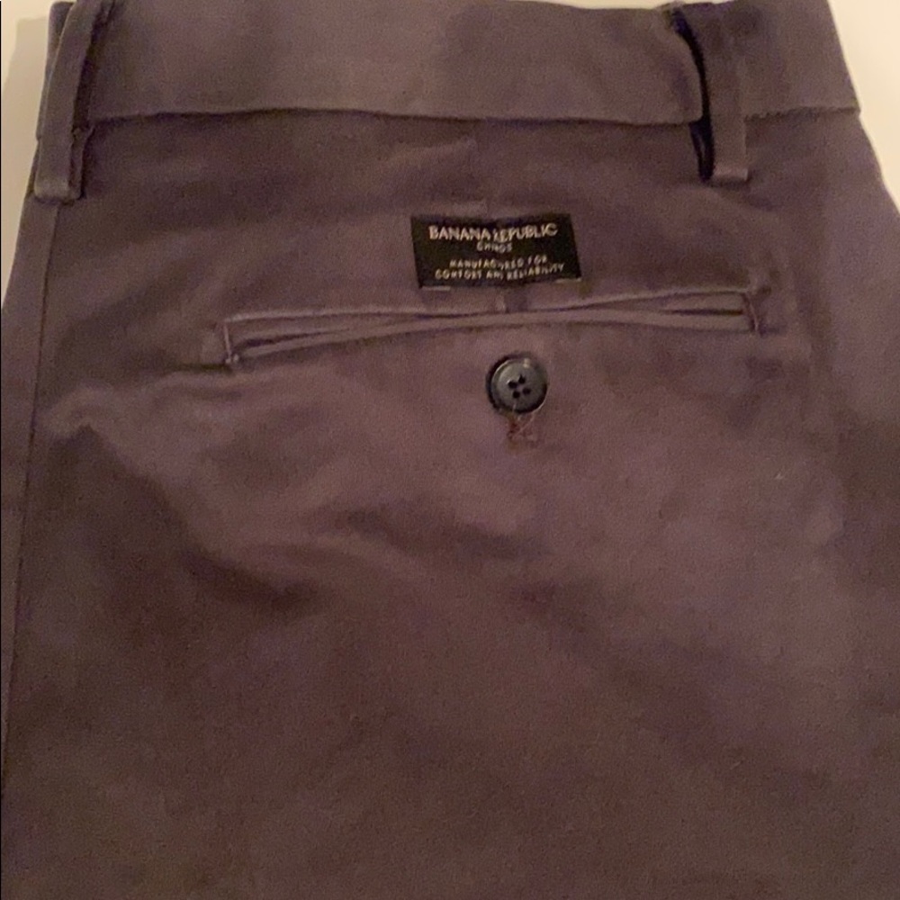 Dark gray worn one time Banana Republic chinos